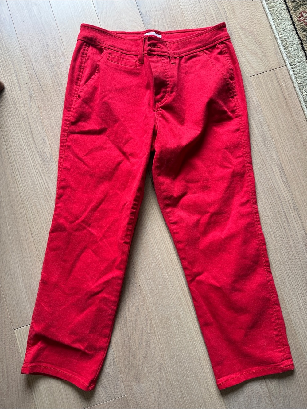 Market & Spruce Vibrant Red Casual Pants